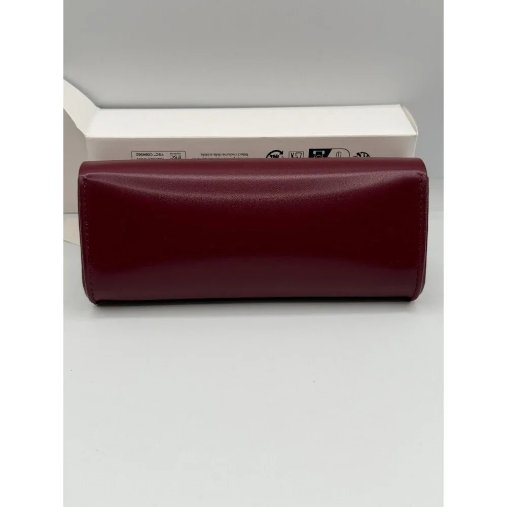 Gucci Eyeglasses Sunglasses Case Box w/ Cloth Authentic Burgundy EUC Set New